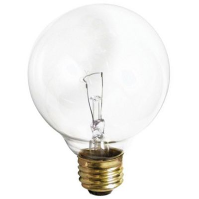 25W 120V G25 E26 Clear Bulb by SATCO Lighting - Starlight Lighting USA and Canada